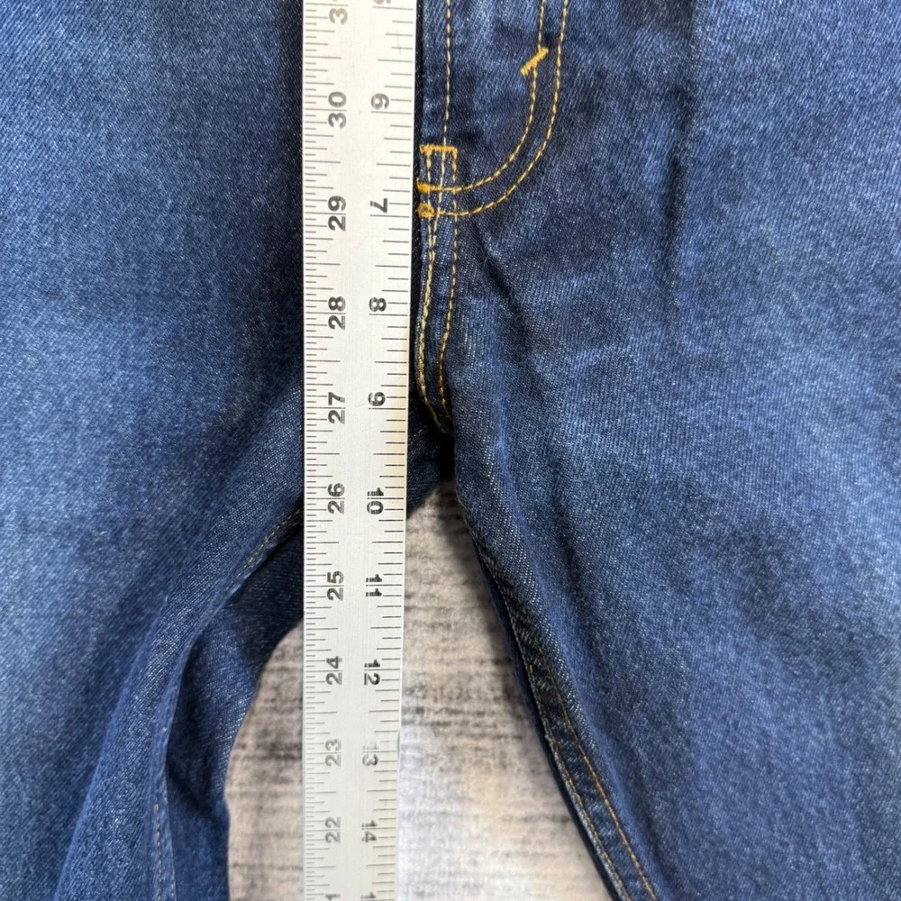 Levi Strauss Signature‎ Boys Size 12 Regular Dark Wash Blue Bootcut Denim Jeans